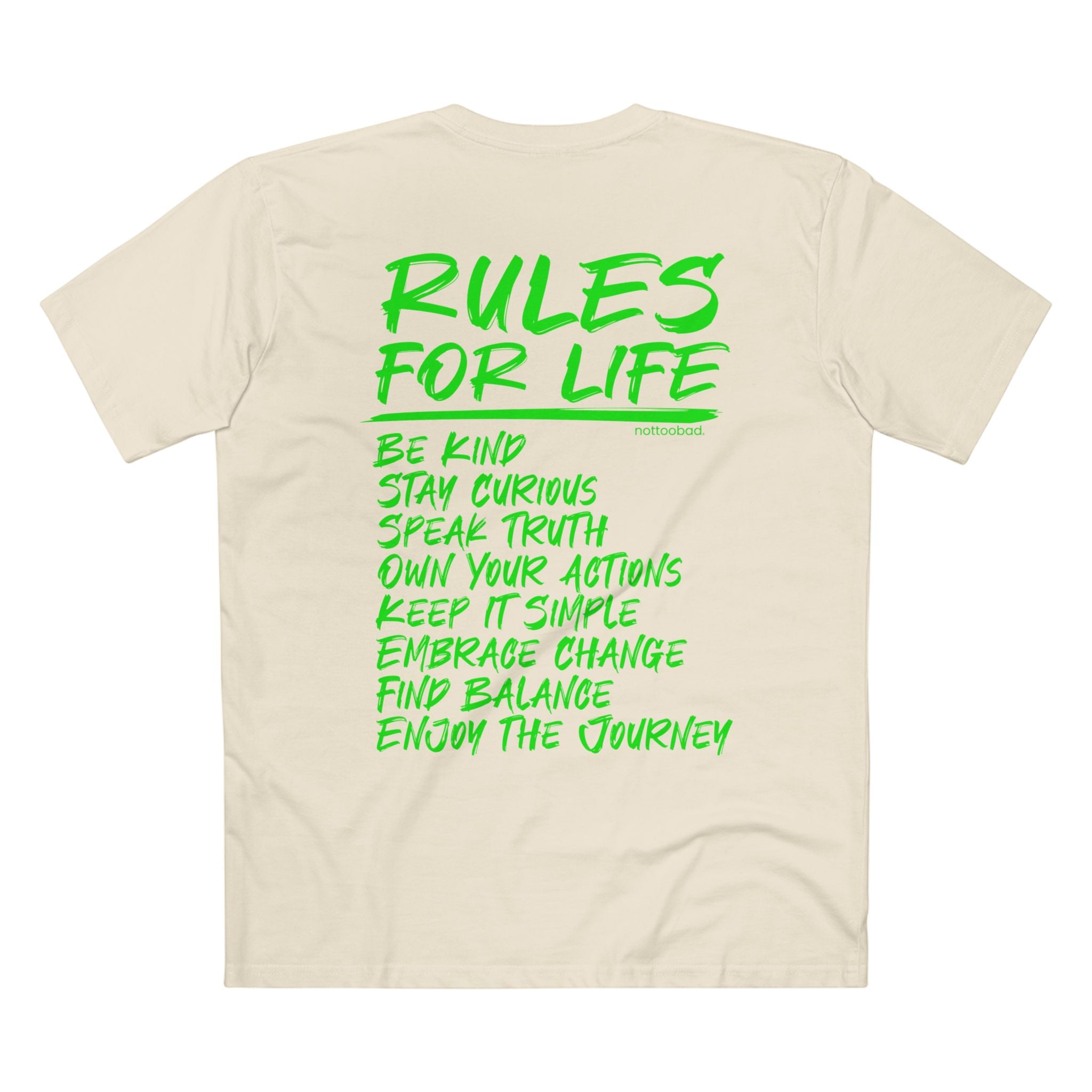 Follow your Rules for Life. – nottoobad Heavy Weight Cotton T-Shirt