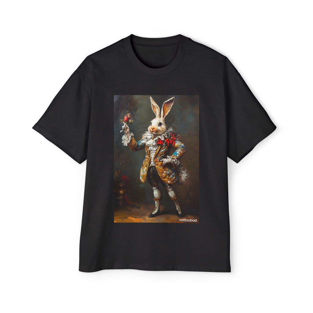 Renaissance Bunny Oversized Tee Men's Heavy Cotton
