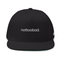 Black cap with 'nottoobad' logo 