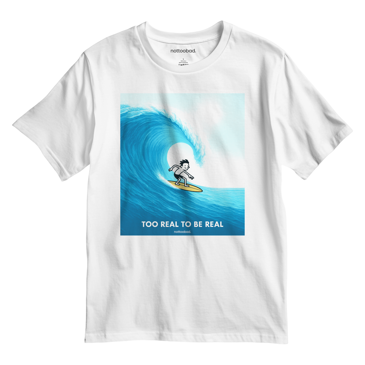 Comic Surfer – nottoobad Heavy Weight Cotton T-Shirt
