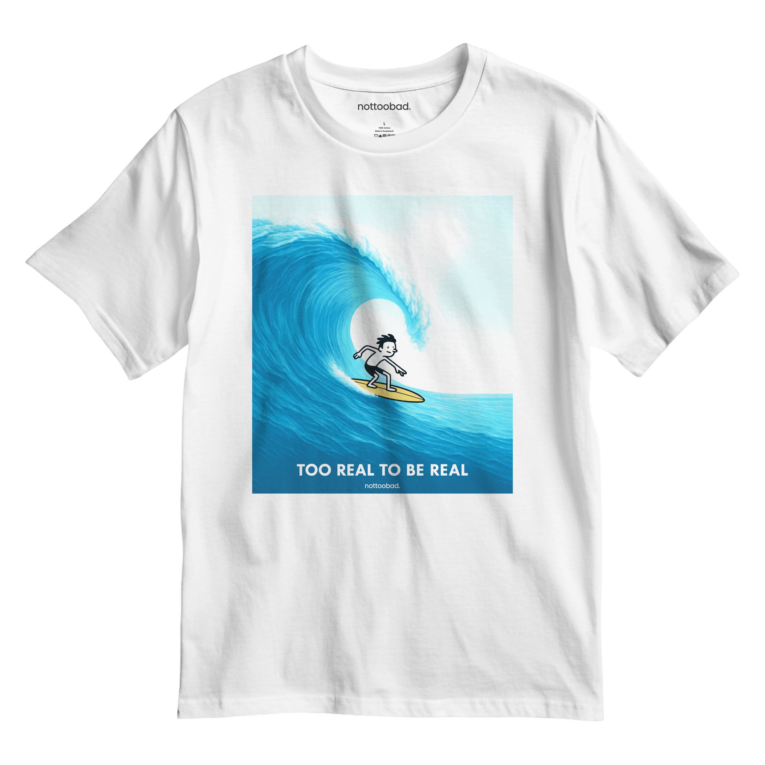 Comic Surfer – nottoobad Heavy Weight Cotton T-Shirt