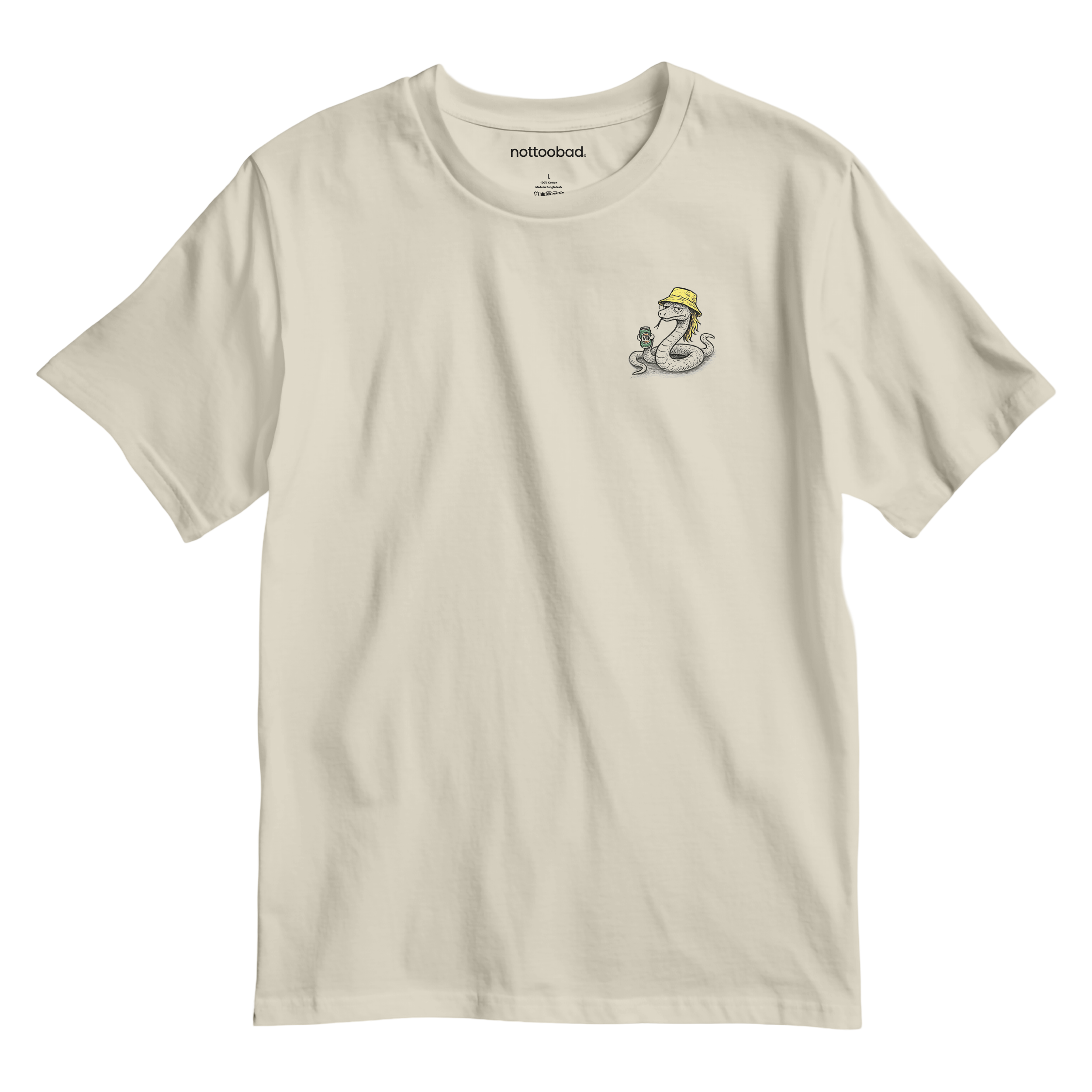 Natural colour t-shirt Servo Aussie Mates