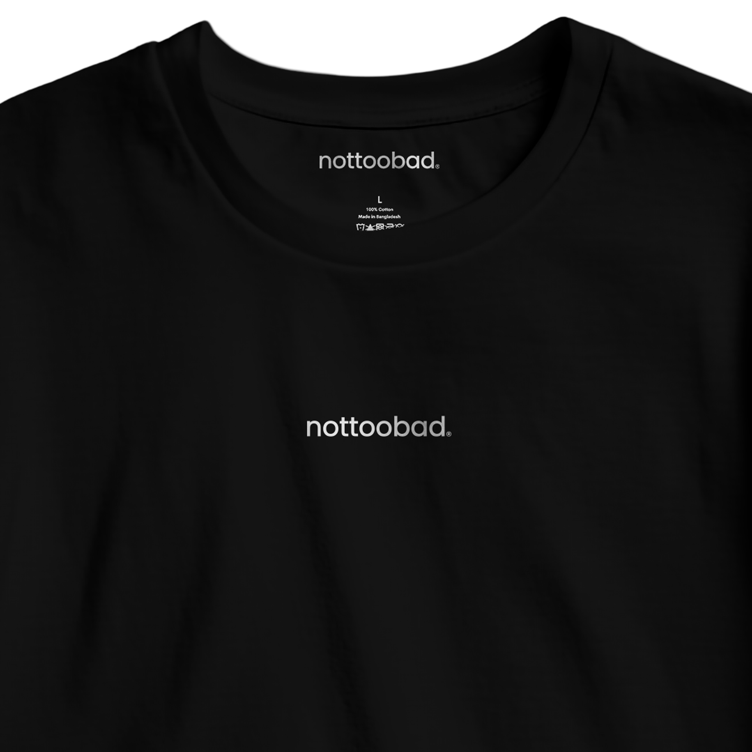 Black t-shirt with 'nottoobad' logo for Aussie Legends