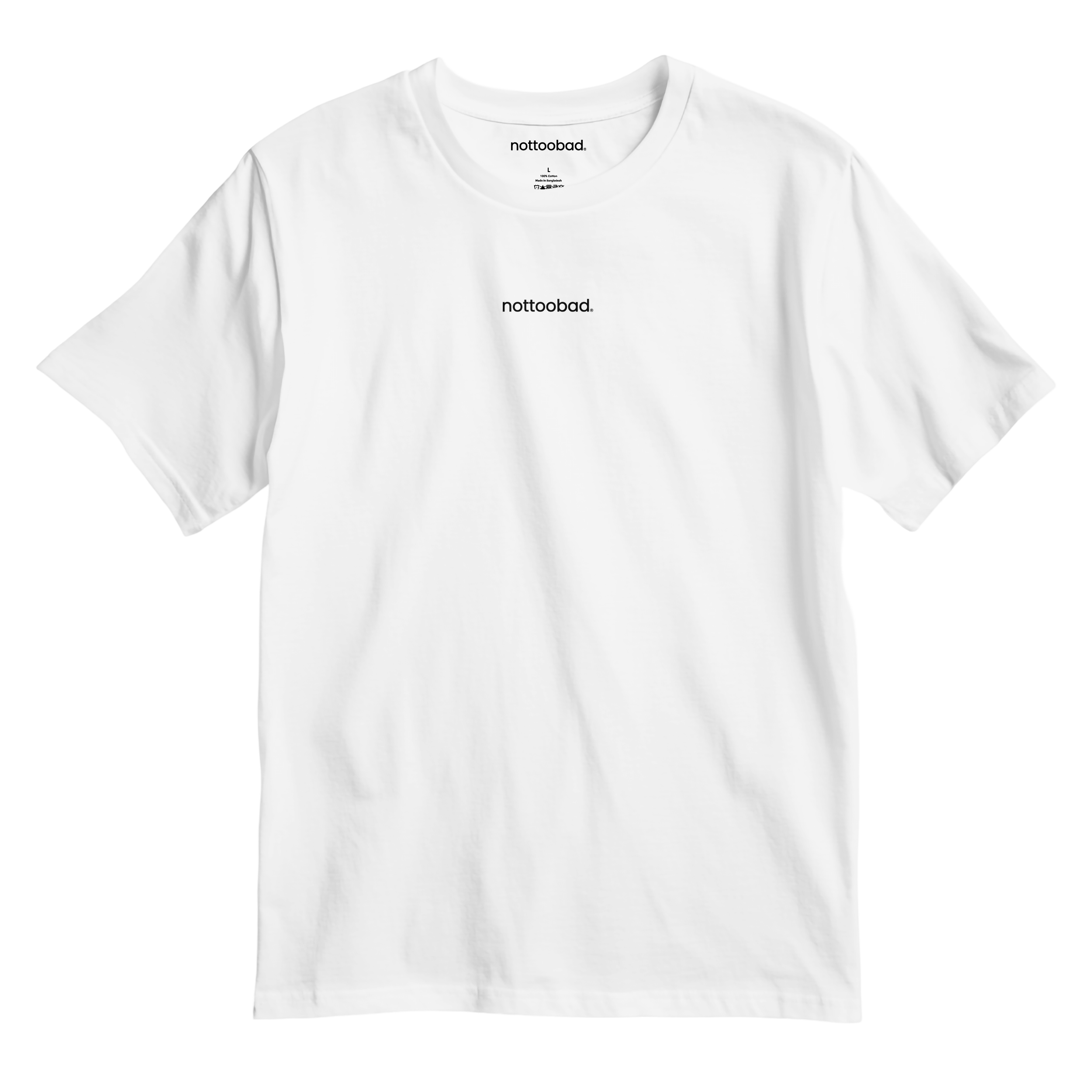 White t-shirt with 'nottoobad' logo for Aussie Legends