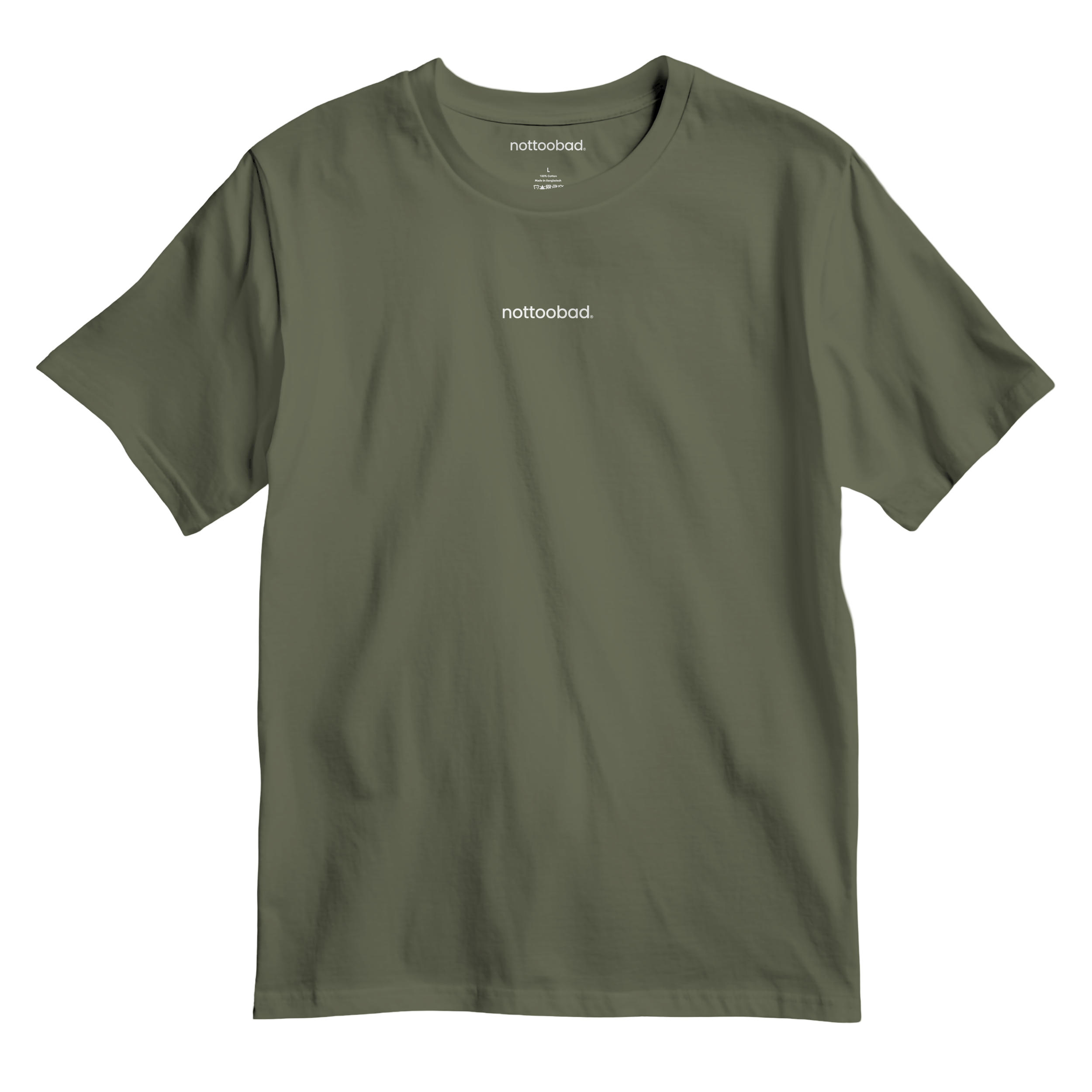 Military Green t-shirt with 'nottoobad' logo for Aussie Legends