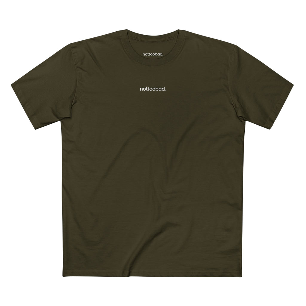 noottoobad Chest Logo Classic Tee – nottoobad Heavy Weight Cotton T-Shirt