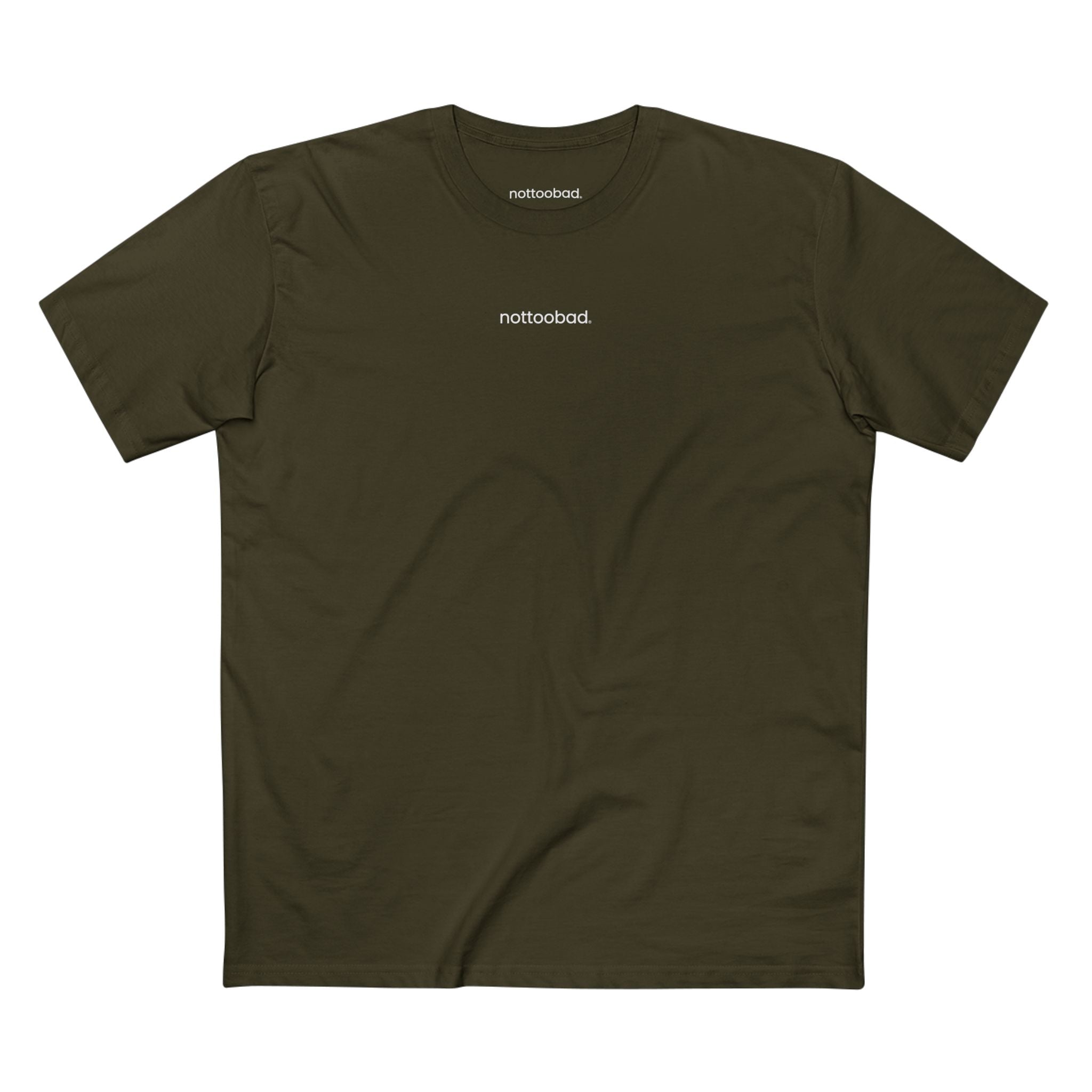noottoobad Chest Logo Classic Tee – nottoobad Heavy Weight Cotton T-Shirt