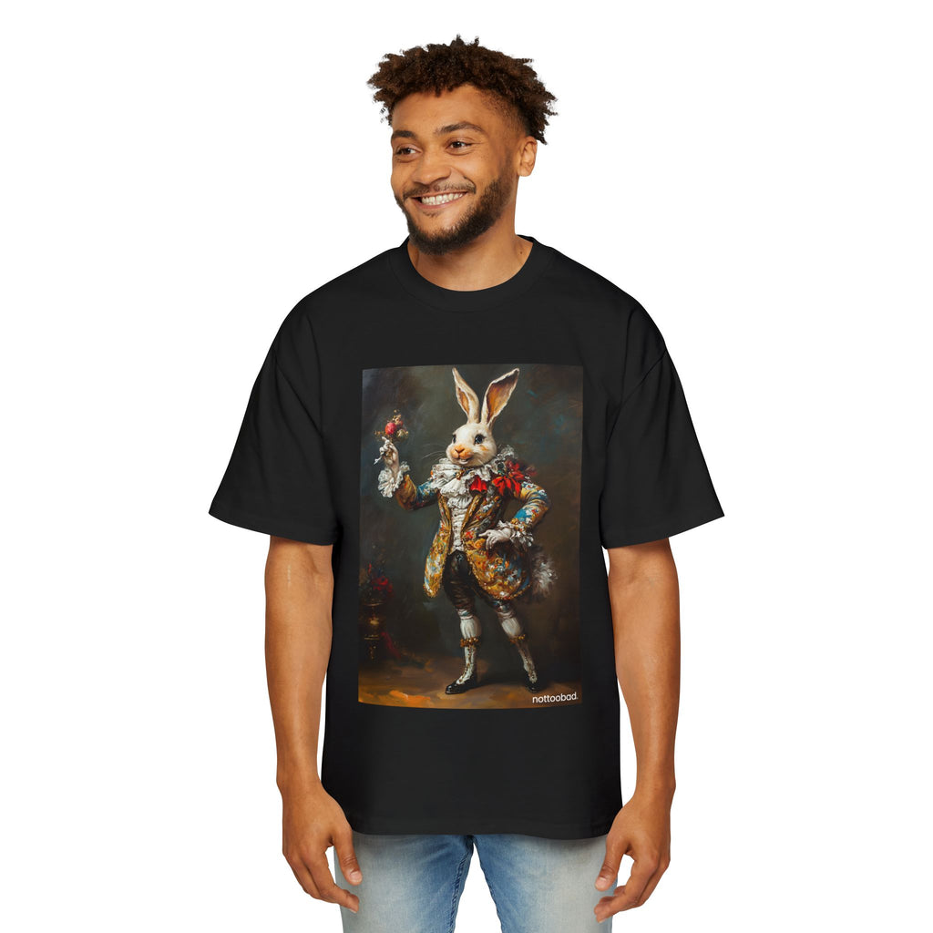 Renaissance Bunny Oversized Tee Men's Heavy Cotton