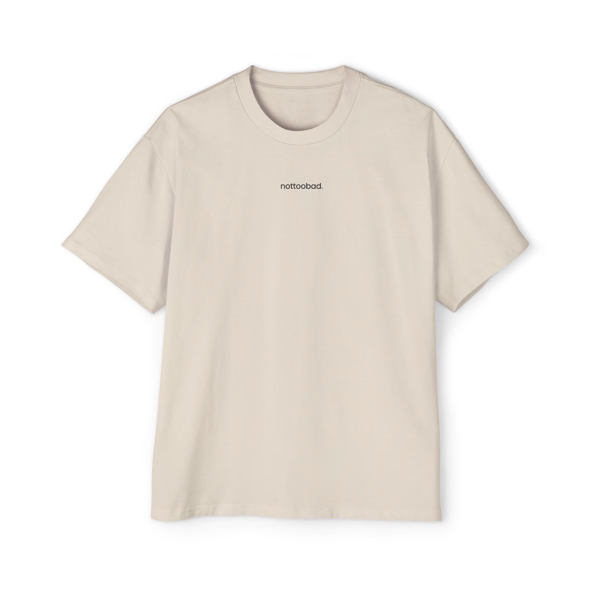 notoobad Oversized Tee, Minimalist Street Design Unisex Graphic Tee